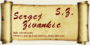 Sergej Živankić vizit kartica